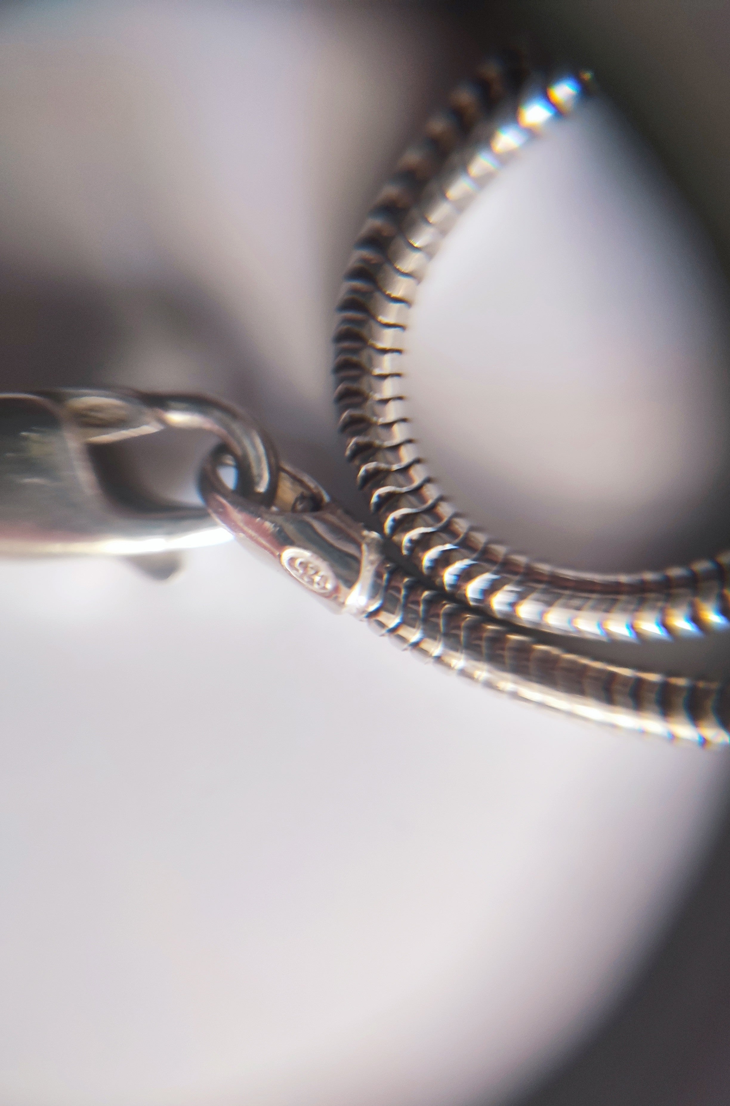 Silver necklace with large natural pearl