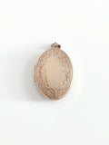 Silver and Gold bonded floral Locket