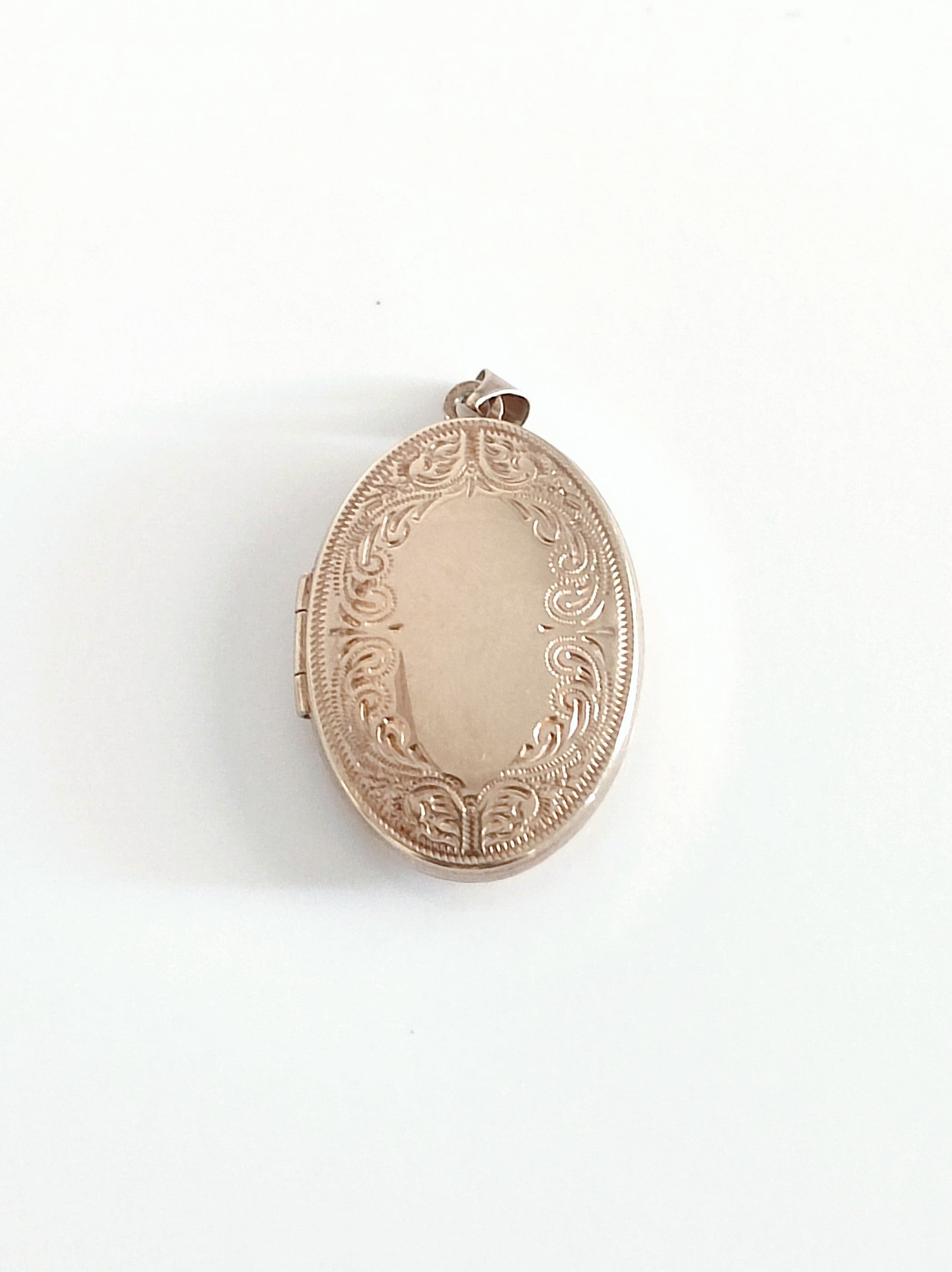 Silver and Gold bonded floral Locket