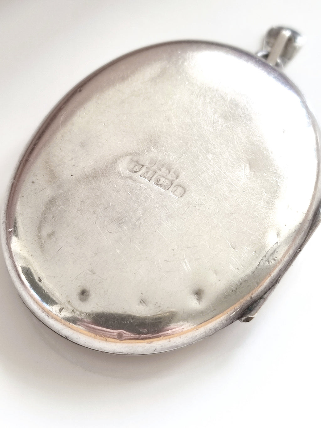Vintage silver photo locket Birmingham Swan 1979