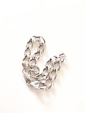 Sterling silver cable bracelet 19 cm Italy Figaro Style